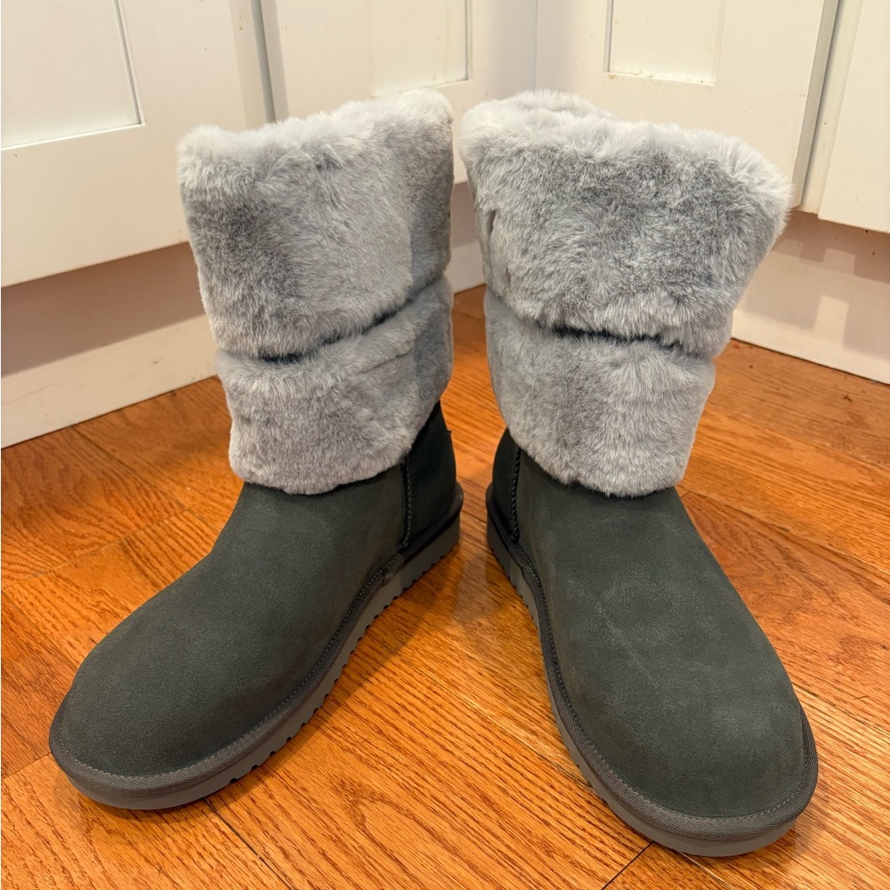 Koolaburra by UGG Dezi Boots | Women’s Size 10 | Gray Faux Fur | New with Box